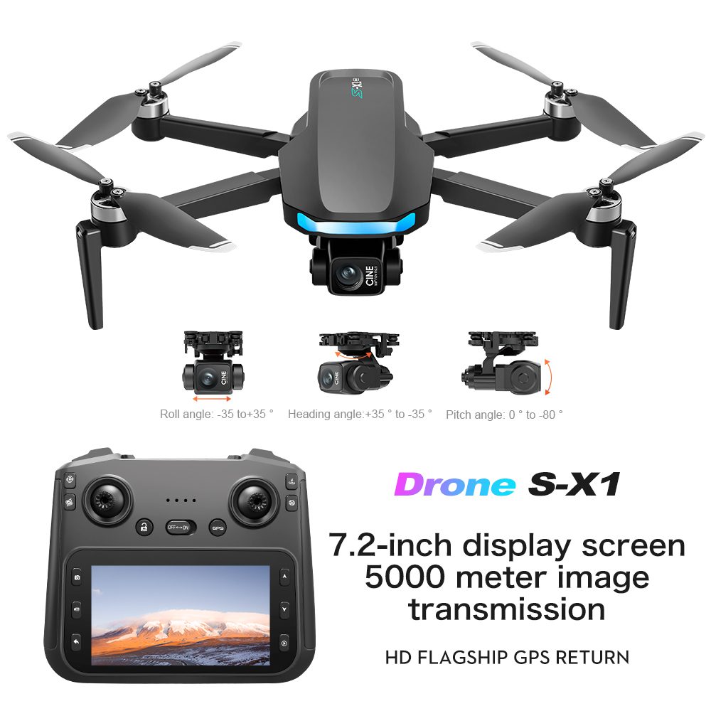 Professional GPS Drone 3-Axis Gimbal 4K HD UAV S-X1 – Image 13