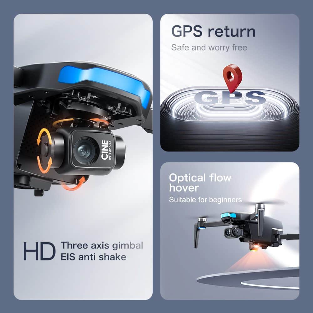 Professional GPS Drone 3-Axis Gimbal 4K HD UAV S-X1 – Image 36