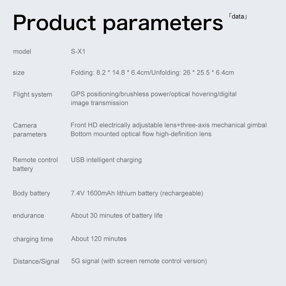 Professional GPS Drone 3-Axis Gimbal 4K HD UAV S-X1 – Image 18