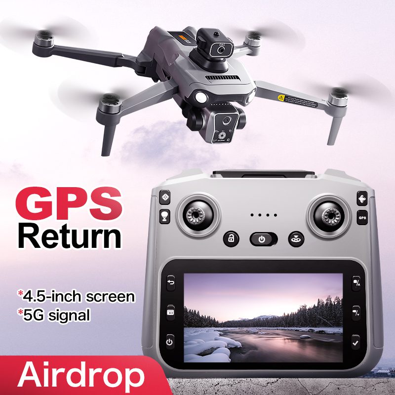 Airdrop GPS Drone 4.5" Screen 4K HD UAV K19MAX – Image 2