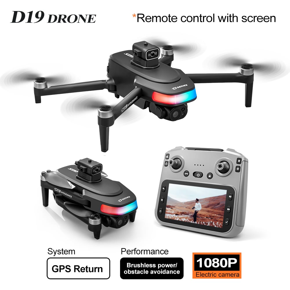 GPS Drone Cool Lights 4K HD Camera Quadcopter D19 – Image 10